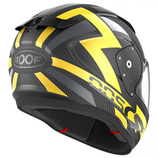 Roof RO200 Carbon Suzuka Yellow Metal Flip Front Motorcycle Helmets - SKU HRO60302254