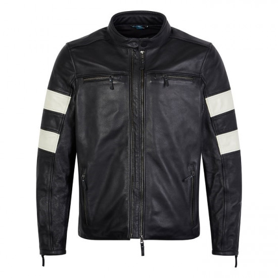 Spada Hanzo Jacket Black Ivory Mens Motorcycle Jackets - SKU 0849280