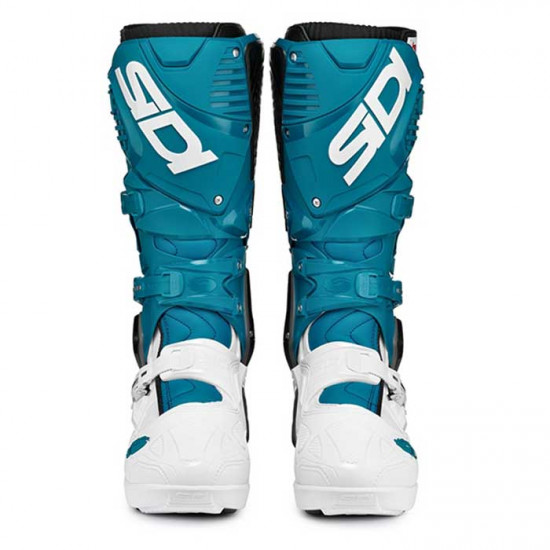 Sidi Crossfire 3 SRS CE White Petrol Adults MX Boots - SKU 0838413