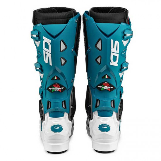 Sidi Crossfire 3 SRS CE White Petrol Adults MX Boots - SKU 0838413