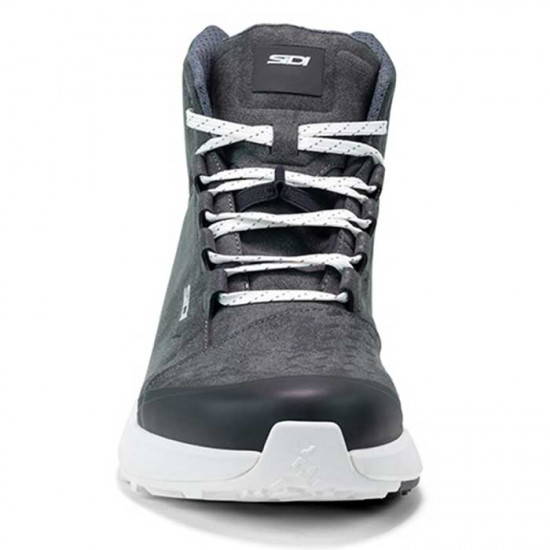 Sidi Nucleus Suede WP Ladies CE Black White Ladies Motorcycle Touring Boots - SKU 0855236