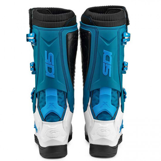 Sidi X-Power SC Lady CE White Petrol Adults MX Boots - SKU 0840294