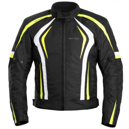 Rayven Zeus Waterproof Fluo Black Jacket Mens Motorcycle Jackets - SKU RLMWZEU034