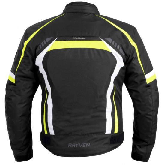 Rayven Zeus Waterproof Fluo Black Jacket Mens Motorcycle Jackets - SKU RLMWZEU034