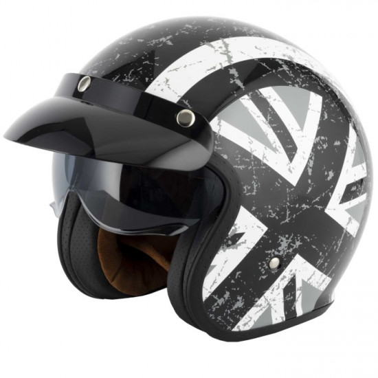 Vcan H589 Black Jack Open Face Helmets - SKU RLMWFEN006