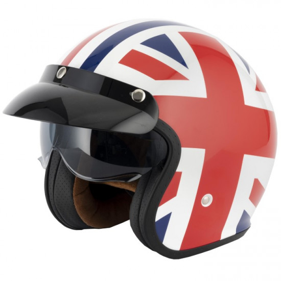 Vcan H589 Union Jack Open Face Helmets - SKU RLMWFEN011