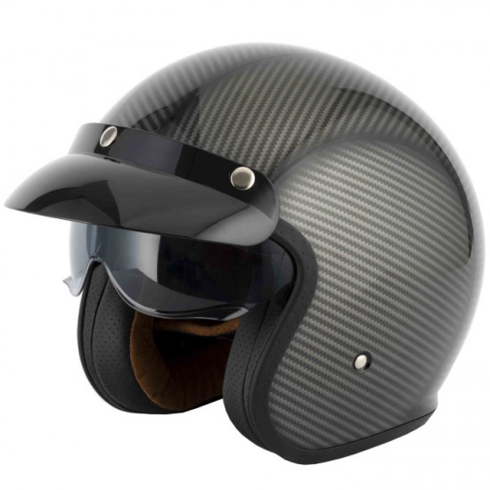 Vcan H589 Delta Full Carbon Wrap Open Face Helmets - SKU RLMWFEN021