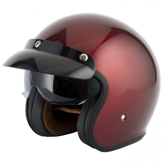 Vcan H589 Burgundy Helmet Open Face Helmets - SKU RLMWFEN026