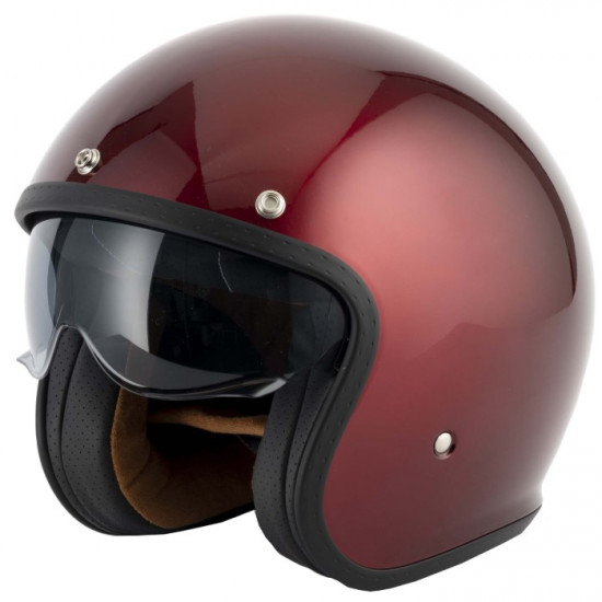 Vcan H589 Burgundy Helmet Open Face Helmets - SKU RLMWFEN026