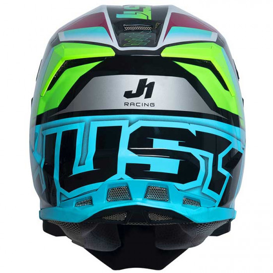 Just1 J22 Frenetik Neon Fluo Lime Black Off Road Helmets - SKU JUS202S