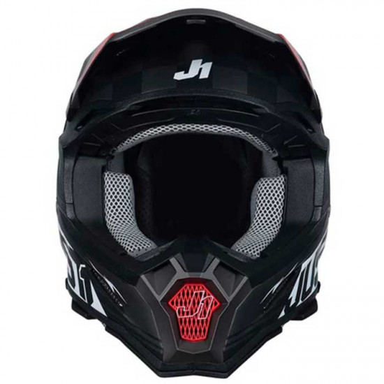 Just1 J22 Flagman Red Titanium Black Off Road Helmets - SKU JUS206S