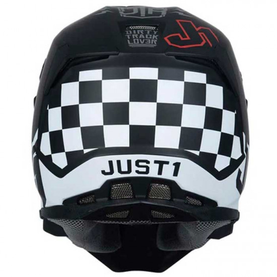 Just1 J22 Flagman Red Titanium Black Off Road Helmets - SKU JUS206S