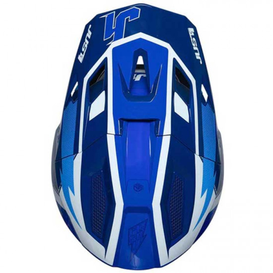 Just1 J40 Flash White Blue Off Road Helmets - SKU JUS402S