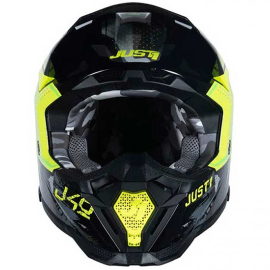 Just1 J40 Shooter Camo Fluo Yellow Off Road Helmets - SKU JUS404S