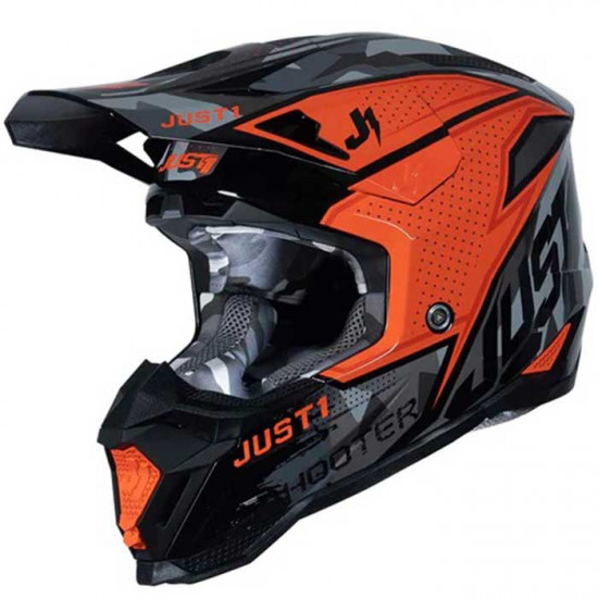 Just1 J40 Shooter Camo Orange Off Road Helmets - SKU JUS406S