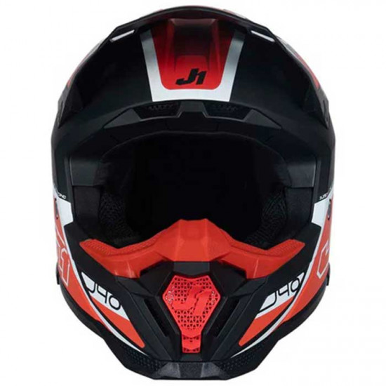 Just1 J40 Flash Red White Off Road Helmets - SKU JUS410S