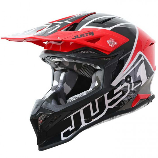 Just1 J39 Thruster Red Off Road Helmets - SKU JUS602S