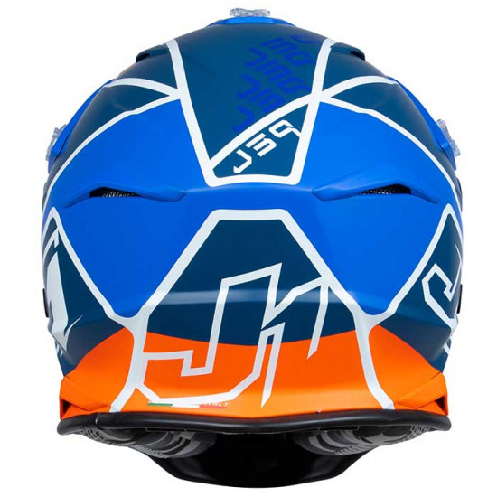 Just1 J39 Thruster Matt Blue Orange Off Road Helmets - SKU JUS610S