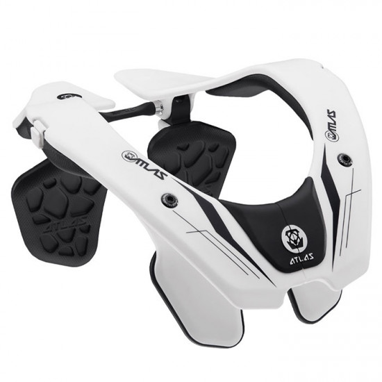 Atlas Prodigy Neck Brace White Youth Body Armour - SKU UATLAY400000