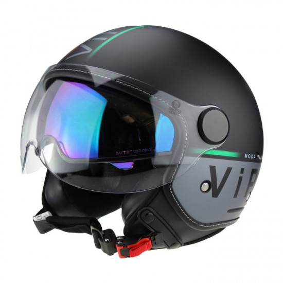 Viper RSV19 Jet Forza Black Matt Open Face Helmets - SKU A348ForzaBlackMattXS