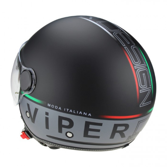 Viper RSV19 Jet Forza Black Matt Open Face Helmets - SKU A348ForzaBlackMattXS