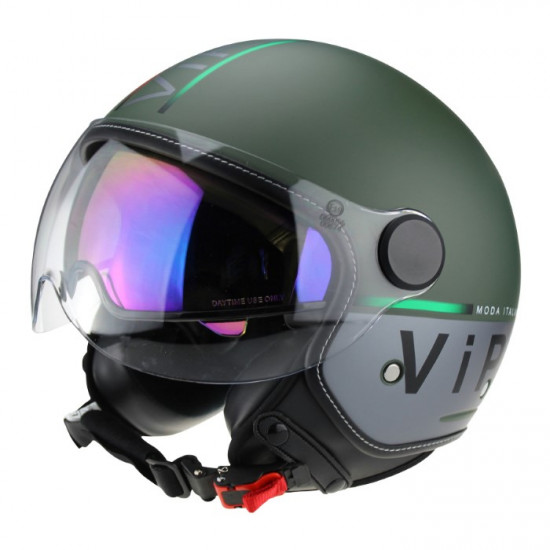 Viper RSV19 Jet Forza Green Matt Open Face Helmets - SKU A348ForzaGreenMattXS