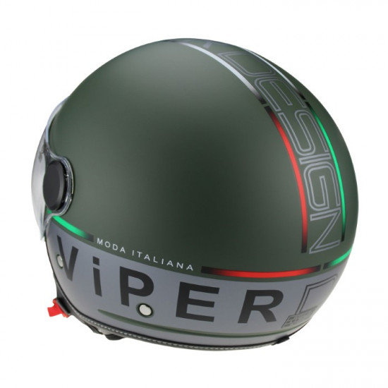 Viper RSV19 Jet Forza Green Matt Open Face Helmets - SKU A348ForzaGreenMattXS