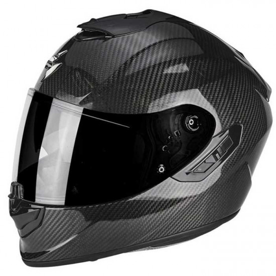 Scorpion Exo 1400 Evo II Carbon Black Full Face Helmets - SKU 750140261031XS