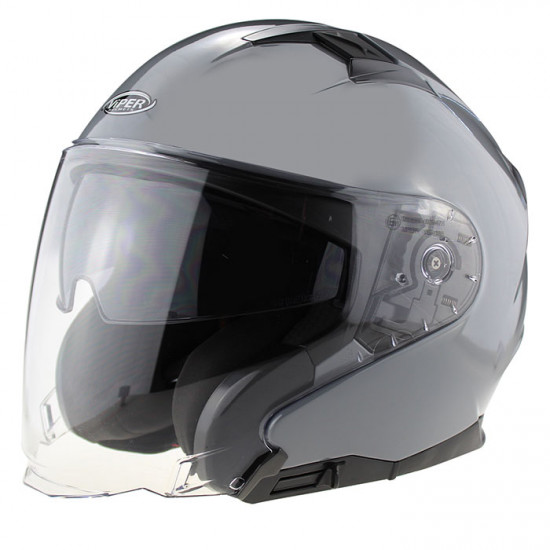 Viper RSV22 Jet Meteor Grey Open Face Helmets - SKU A279MeteorGreyXS