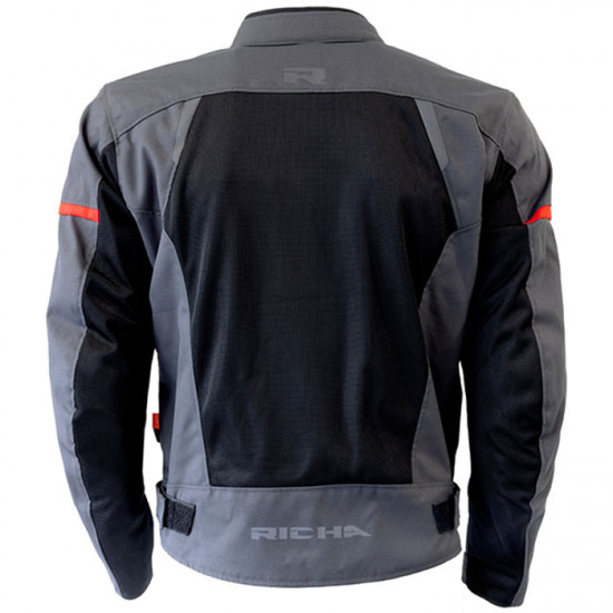 Richa Auyan Waterproof Jacket Black Grey Red Mens Motorcycle Jackets - SKU 082/2AUY/BGR/02