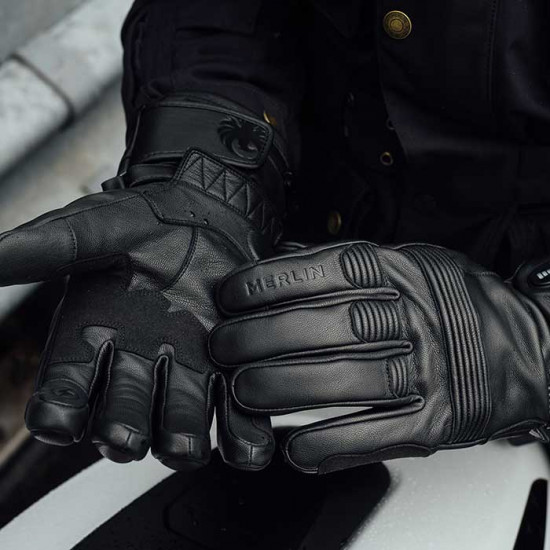 Merlin Minworth II Heated Glove Black Mens Motorcycle Gloves - SKU MWG048/BLK/SML