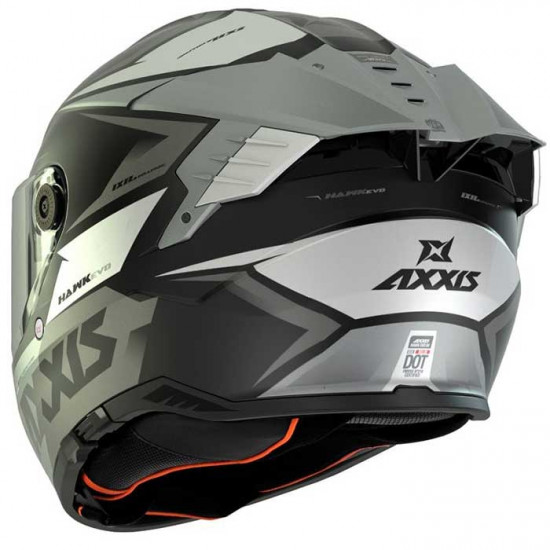 Axxis Hawk Evo SV Ixil Matt Titanium Full Face Helmets - SKU 8060271