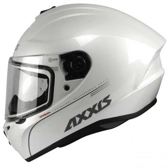 Axxis Draken S Gloss Pearl White Full Face Helmets - SKU 8060401