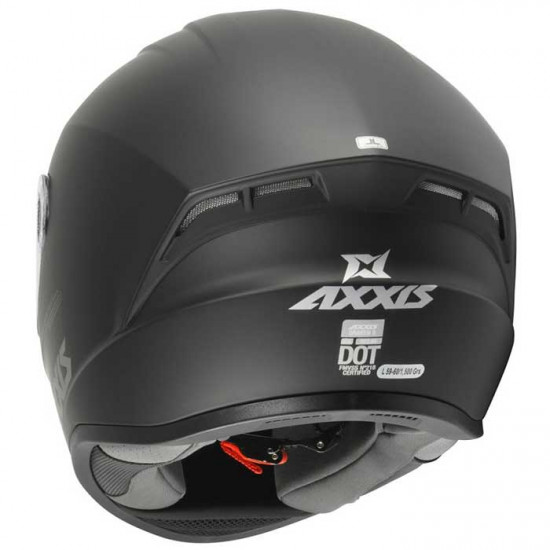 Axxis Draken S Matt Black Full Face Helmets - SKU 8060421 from RaceLeathers Motorcycle Clothing