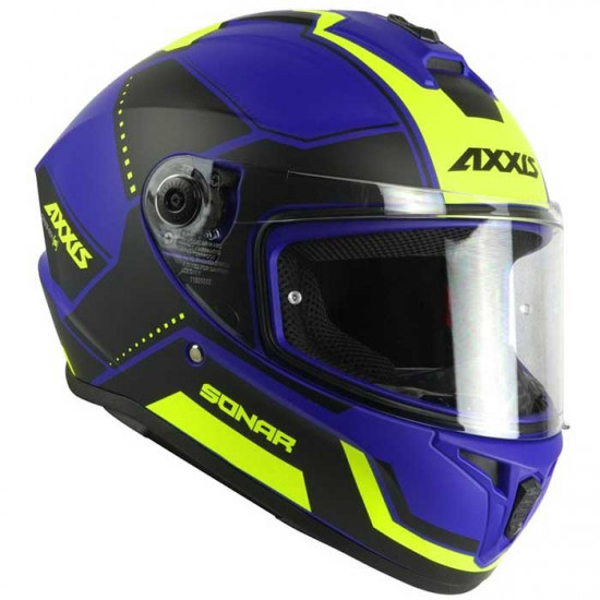 Axxis Draken S Sonar Matt Blue Full Face Helmets - SKU 8060461