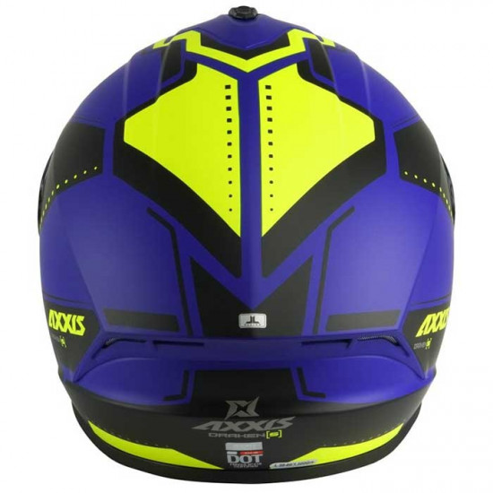 Axxis Draken S Sonar Matt Blue Full Face Helmets - SKU 8060461