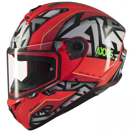 Axxis Draken S Jolly Gloss Red Full Face Helmets - SKU 8060571