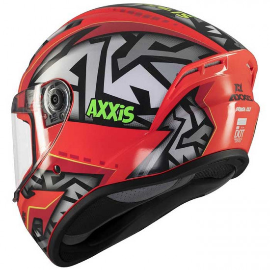 Axxis Draken S Jolly Gloss Red Full Face Helmets - SKU 8060571