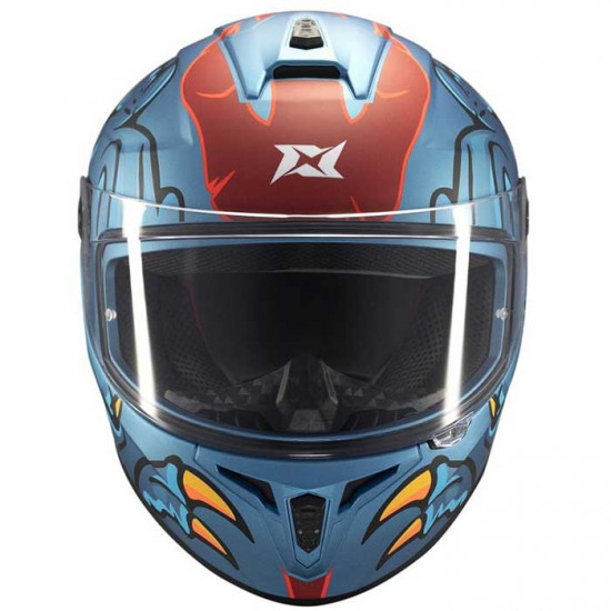 Axxis Draken S Dinotoon Matt Blue Full Face Helmets - SKU 8060581