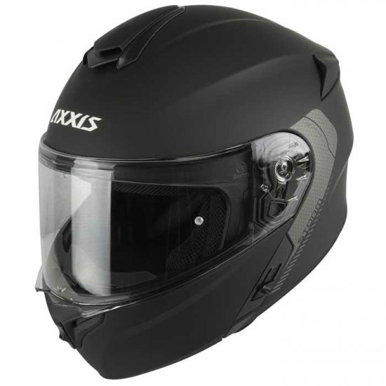 Axxis Storm SV Matt Black Flip Front Motorcycle Helmets - SKU 8060622