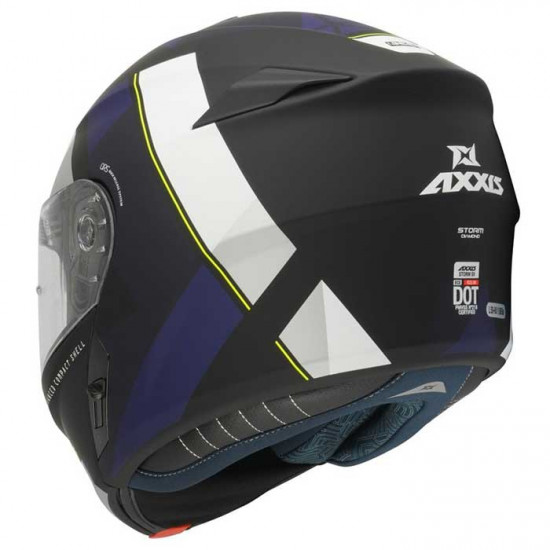 Axxis Storm SV Diamond Matt Blue Flip Front Motorcycle Helmets - SKU 8060651