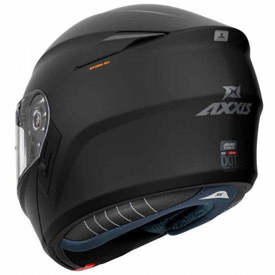 Axxis Storm SV Matt Black Flip Front Motorcycle Helmets - SKU 8060791