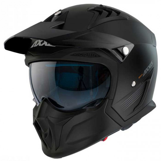 Axxis Hunter SV Matt Black Open Face Helmets - SKU 8060801