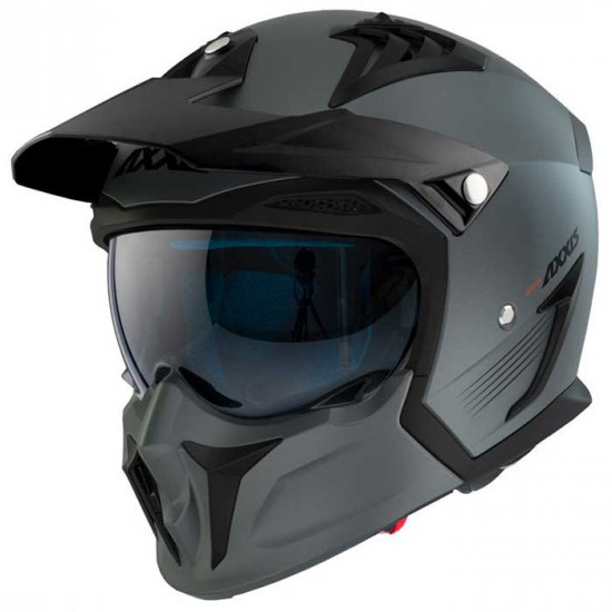 Axxis Hunter SV Matt Titanium Open Face Helmets - SKU 8060811