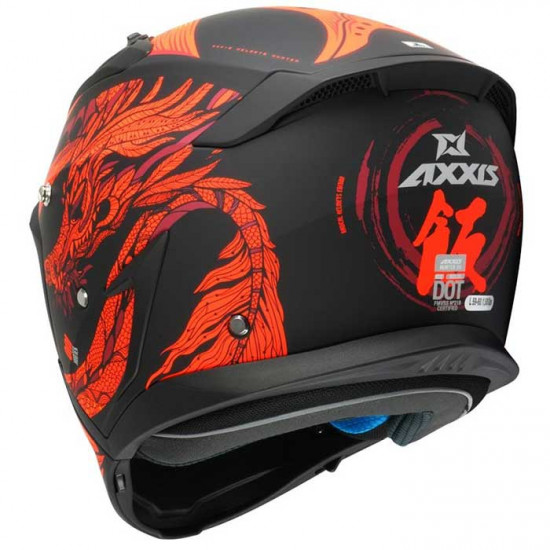 Axxis Hunter SV Oni Matt Red Open Face Helmets - SKU 8060873