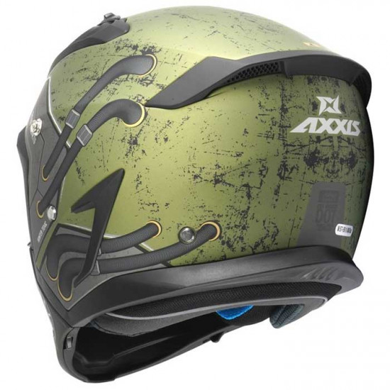 Axxis Hunter SV Toxic Matt Green Open Face Helmets - SKU 8060892