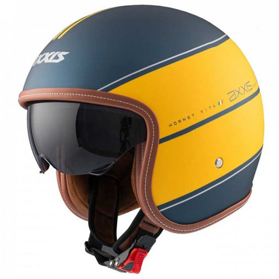 Axxis Hornet SV Vita Matt Yellow Open Face Helmets - SKU 8061132