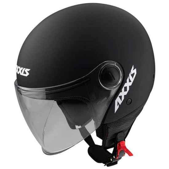 Axxis Square Matt Black Open Face Helmets - SKU 8061511