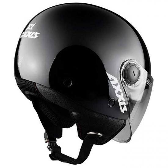 Axxis Square Gloss Black Open Face Helmets - SKU 8061521