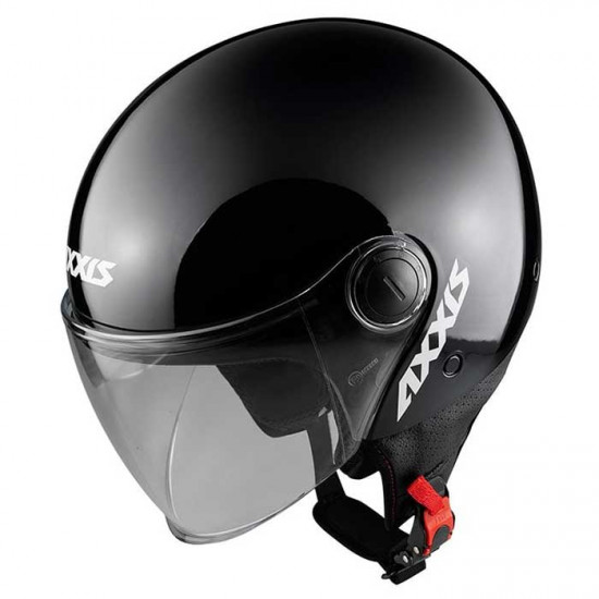 Axxis Square Gloss Black Open Face Helmets - SKU 8061521